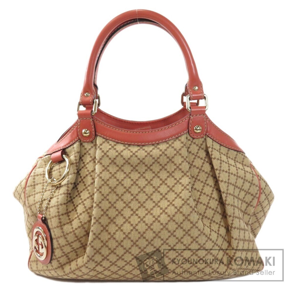 Gucci Sukey Bag Diamante Tote Canvas Leather